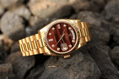 rolex day date tiger eye dial|most popular rolex dials.